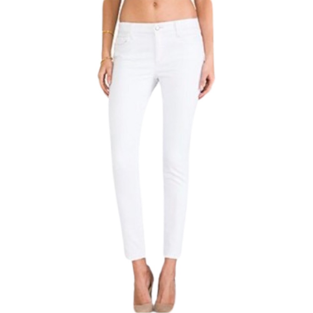 JOE’S JEANS Skinny Ankle Pennie Jeans White Mid-Rise Stretch Size 27
